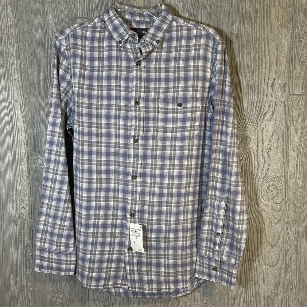 Wallin & Bros. Plaid Flannel Button Down Shirt Size Small